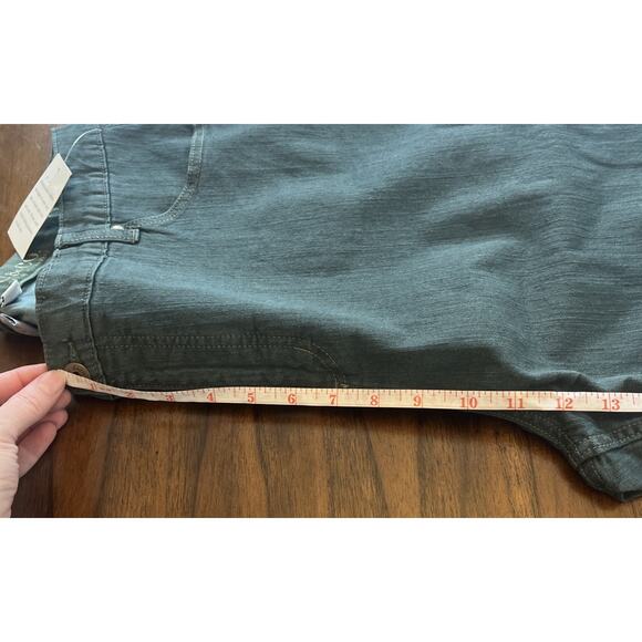 NWOT QVC Denim & Co Green Wash Denim Pants Size 20W Fallcore Campus Cabin Casual - Picture 9 of 9